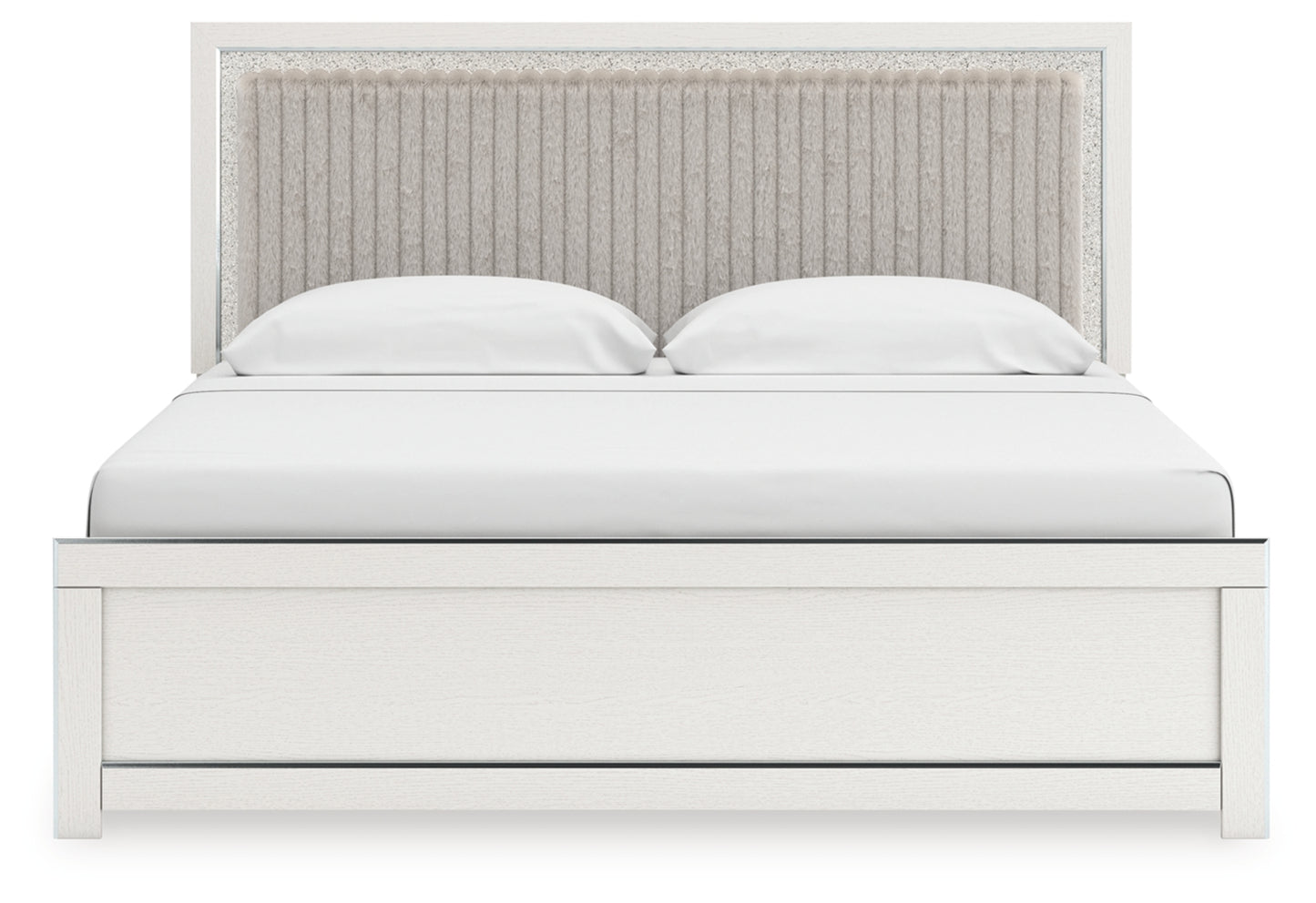 Birmonton King Upholstered Panel Platform Bed