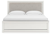 Birmonton King Upholstered Panel Platform Bed