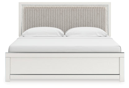 Birmonton King Upholstered Panel Platform Bed