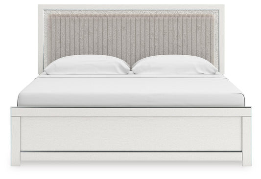 Birmonton King Upholstered Panel Platform Bed