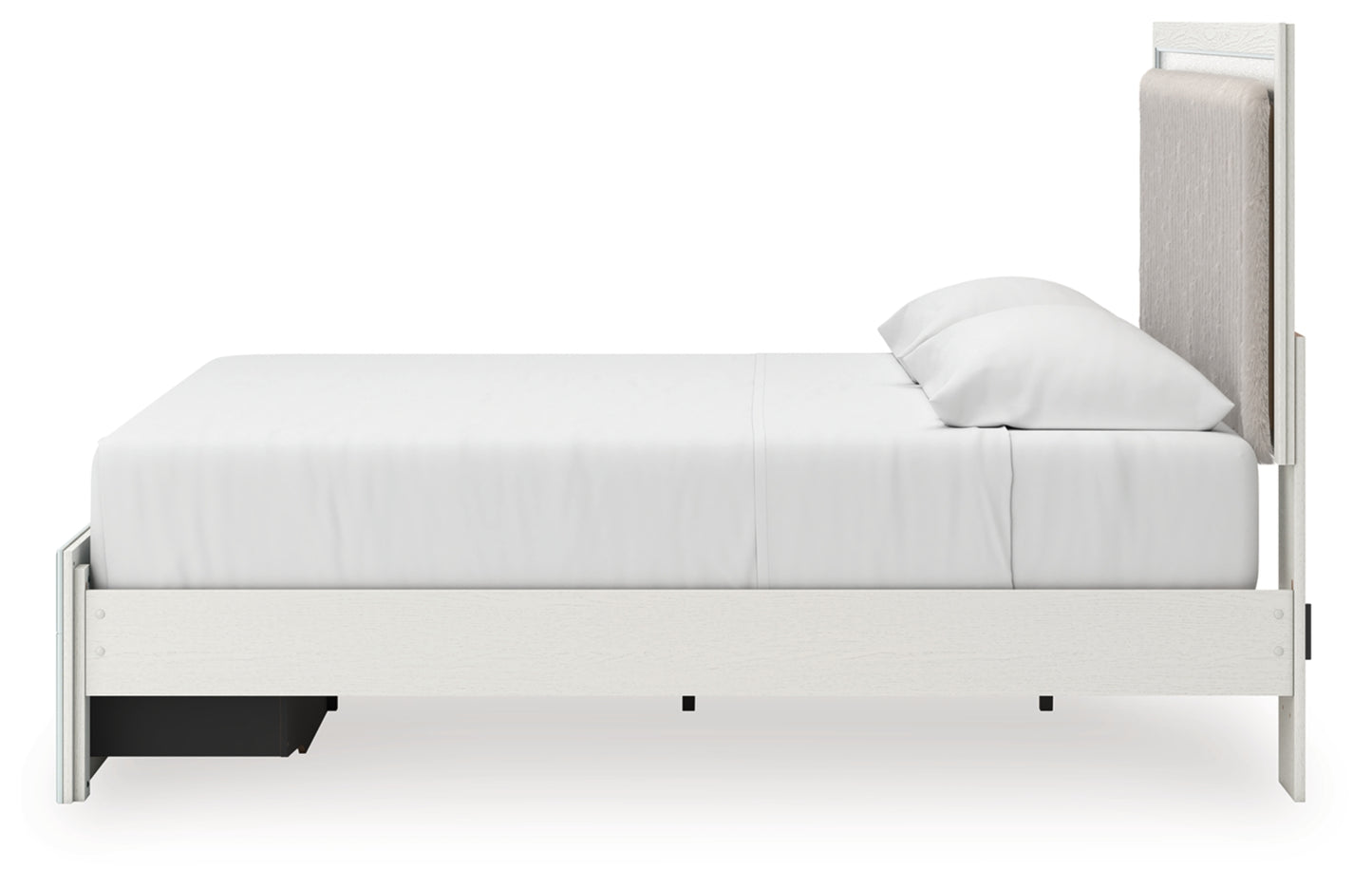 Birmonton King Upholstered Panel Platform Storage Bed