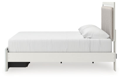 Birmonton King Upholstered Panel Platform Storage Bed