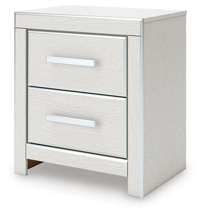 Zuraleus Queen Upholstered Panel Platform Storage Bed, Dresser, Mirror and Nightstand