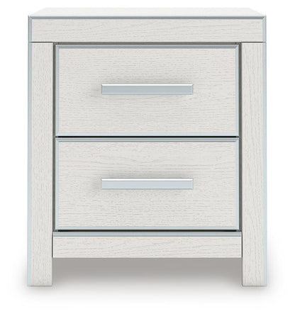 Zuraleus Queen Upholstered Panel Platform Storage Bed, Dresser, Mirror and Nightstand