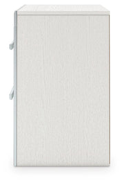 Zuraleus Queen Upholstered Panel Platform Storage Bed, Dresser, Mirror and Nightstand