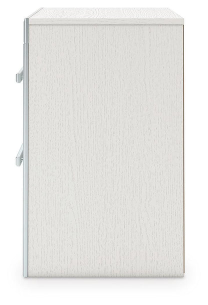 Zuraleus Queen Upholstered Panel Platform Storage Bed, Dresser, Mirror and Nightstand