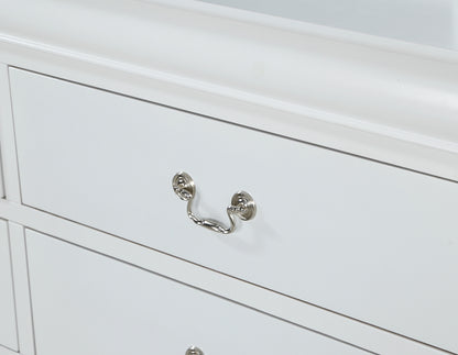 Louis Philip Night Stand White