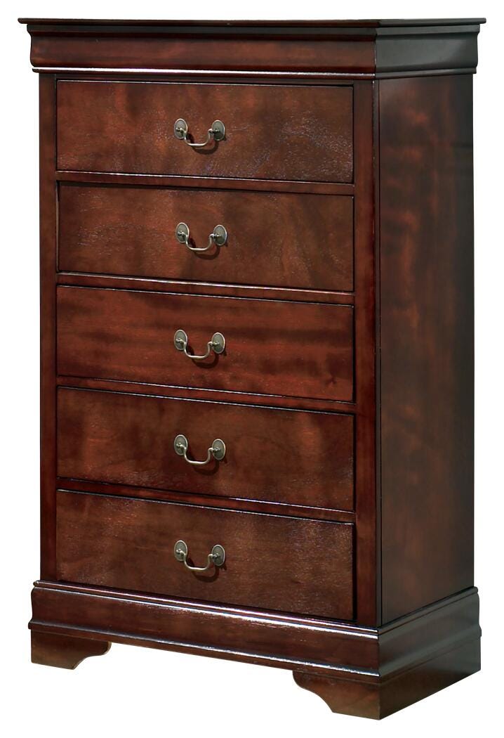 Alisdair King Sleigh Bed with Mirrored Dresser, Chest and Nightstand