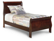 Alisdair Twin Sleigh Bed with Mirrored Dresser, Chest and Nightstand