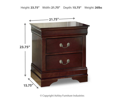 Alisdair Queen Sleigh Bed with Mirrored Dresser, Chest and Nightstand