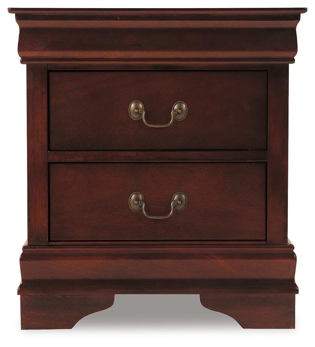 Alisdair Twin Sleigh Bed with Mirrored Dresser, Chest and Nightstand