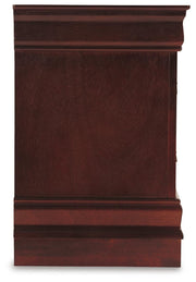 Alisdair Twin Sleigh Bed with Mirrored Dresser, Chest and Nightstand