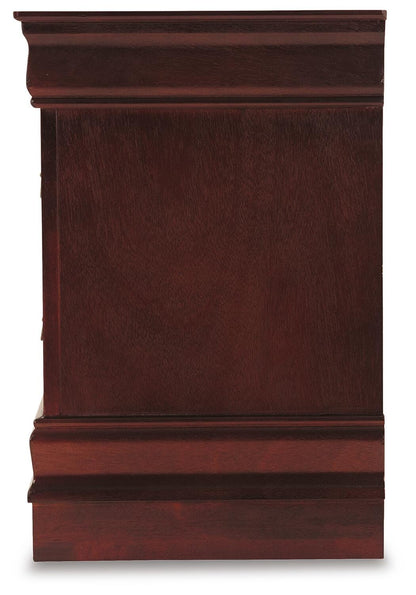 Alisdair Twin Sleigh Bed with Mirrored Dresser, Chest and Nightstand