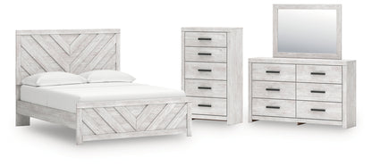 Cayboni Queen Panel Bed, Dresser, Mirror and Chest