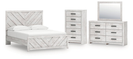 Cayboni Queen Panel Bed, Dresser, Mirror and Chest