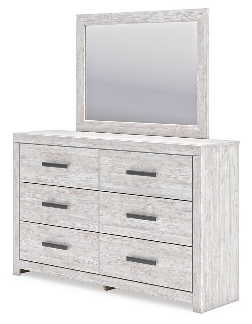 Cayboni King Panel Bed, Dresser, Mirror and Chest