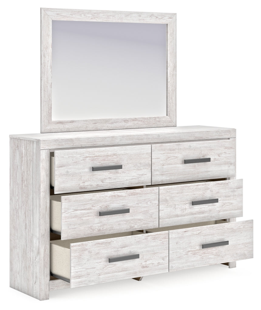Cayboni Full Panel Bed, Dresser, Mirror and Chest
