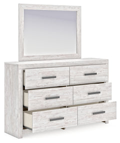 Cayboni King Panel Bed, Dresser, Mirror and Chest