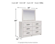 Cayboni Dresser and Mirror