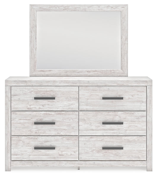 Cayboni King Panel Bed, Dresser, Mirror, Chest and Nightstand