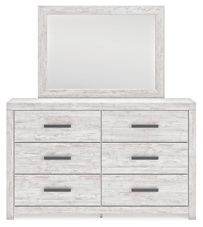 Cayboni King Panel Bed, Dresser, Mirror, Chest and Nightstand
