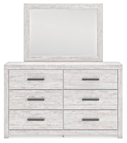 Cayboni Twin Panel Bed, Dresser, Mirror and Chest