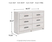 Cayboni Six Drawer Dresser