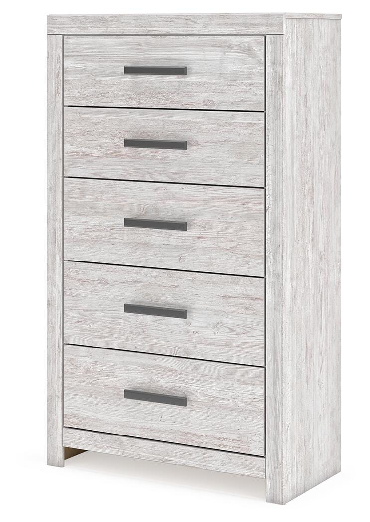 Cayboni King Panel Bed, Dresser, Mirror and Chest