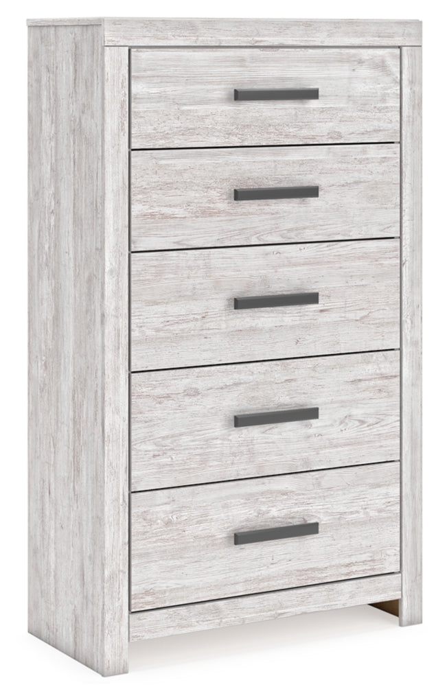 Cayboni Full Panel Bed, Dresser, Mirror and Chest