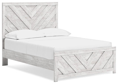 Cayboni Full Panel Bed, Dresser and Nightstand