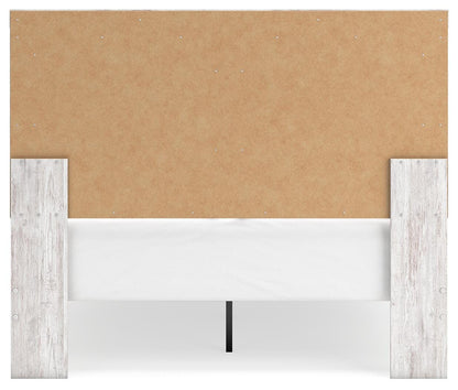 Cayboni Queen Panel Bed with Mirrored Dresser