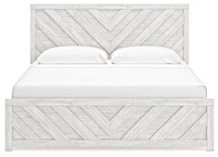 Cayboni King Panel Bed, Dresser, Mirror, Chest and Nightstand