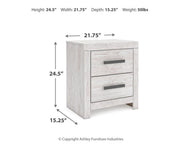 Cayboni Two Drawer Night Stand