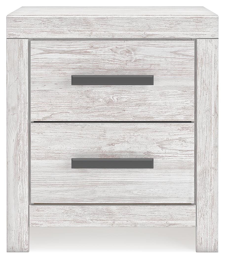 Cayboni King Panel Bed, Dresser, Mirror, Chest and Nightstand