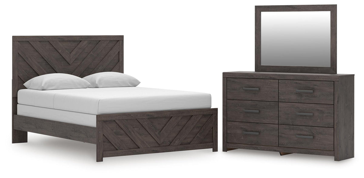Prendonea Queen Panel Bed, Dresser and Mirror