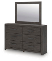 Prendonea King Panel Bed, Dresser, Mirror and Nightstand