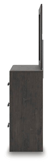 Prendonea King Panel Bed, Dresser, Mirror and Nightstand