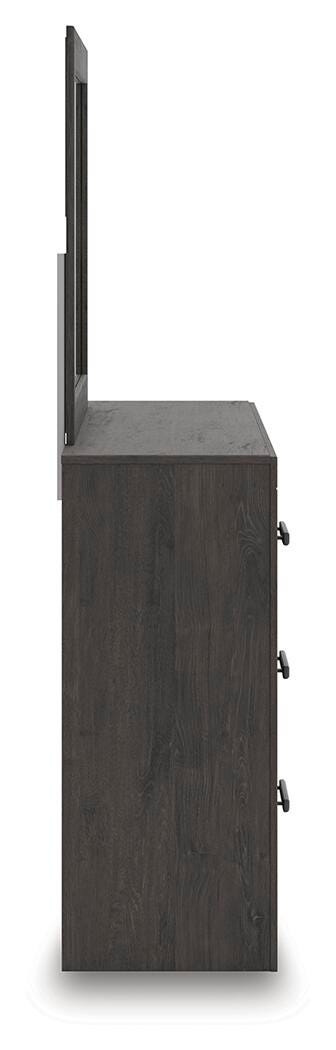 Prendonea Twin Panel Bed, Dresser and Mirror
