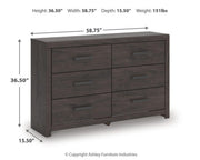 Prendonea Six Drawer Dresser