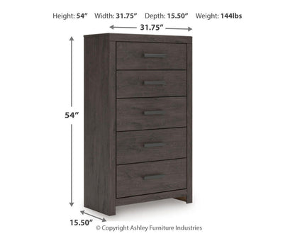 Prendonea Five Drawer Chest