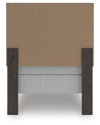 Prendonea Twin Panel Bed, Dresser and Mirror