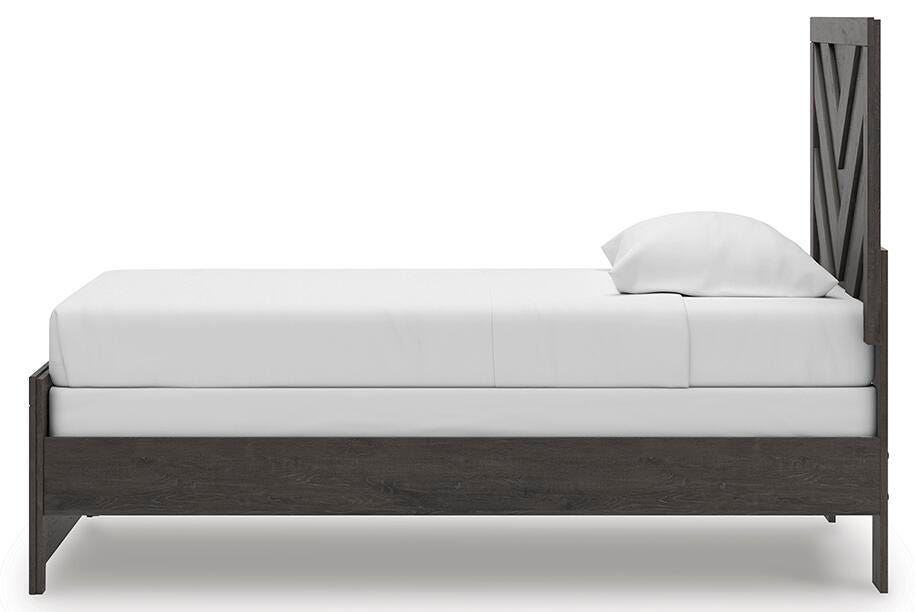 Prendonea Twin Panel Bed, Dresser and Mirror
