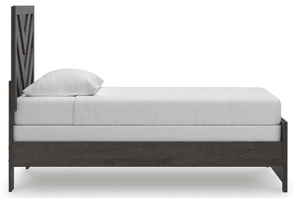 Prendonea Twin Panel Bed, Dresser and Mirror