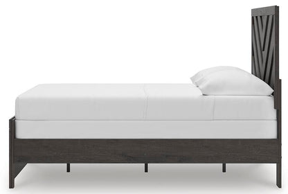 Prendonea Full Panel Bed, Dresser, Mirror, Chest and Nightstand