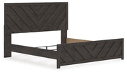 Prendonea King Panel Bed, Dresser, Mirror and Nightstand