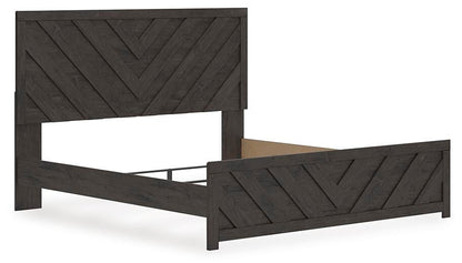 Prendonea King Panel Bed, Dresser, Mirror and Nightstand