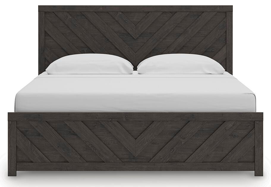 Prendonea King Panel Bed, Dresser and Nightstand