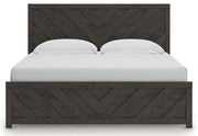 Prendonea King Panel Bed, Dresser, Mirror and Nightstand