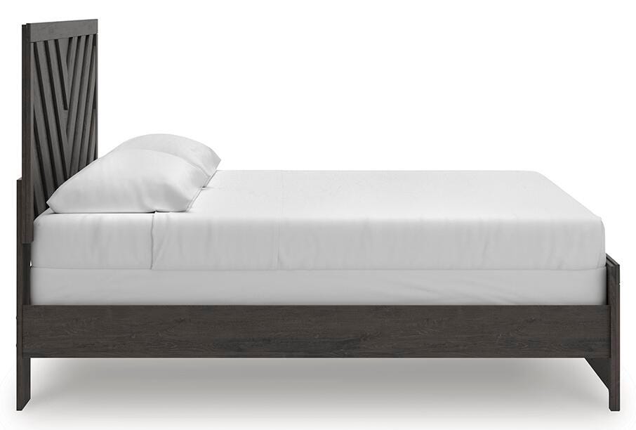 Prendonea King Panel Bed, Dresser, Mirror and Nightstand