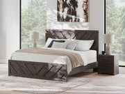 Prendonea King Panel Bed, Dresser, Mirror and Nightstand